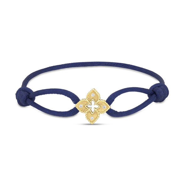 VENETIAN PRINCESS SILK BRACELET WITH DIAMONDS