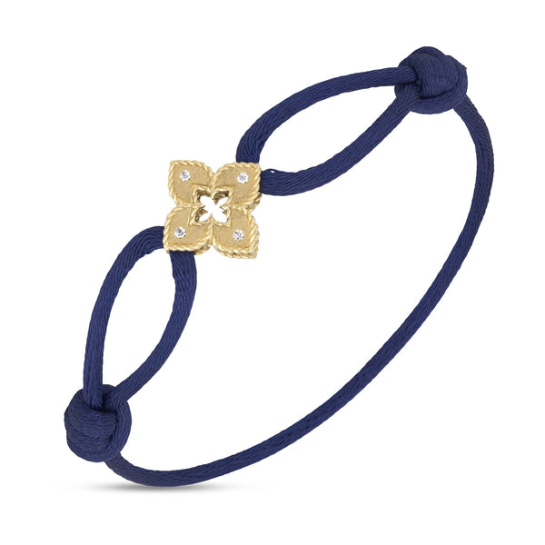 VENETIAN PRINCESS SILK BRACELET WITH DIAMONDS