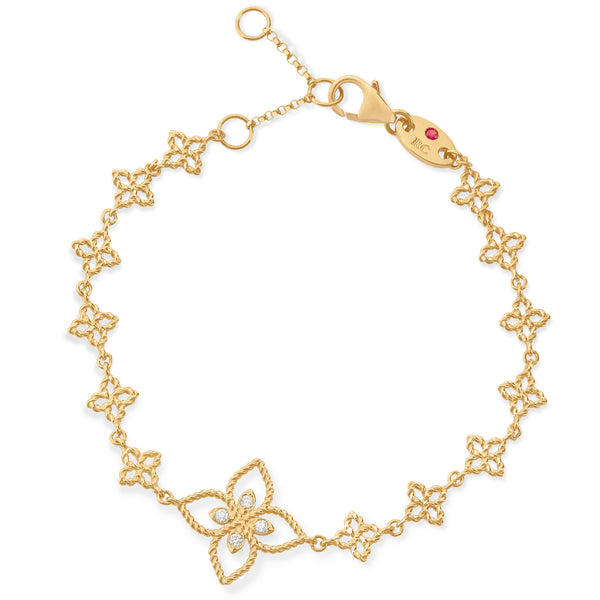 BRACCIALE PRINCESS FLOWER PER CAROUSEL CON DIAMANTI
