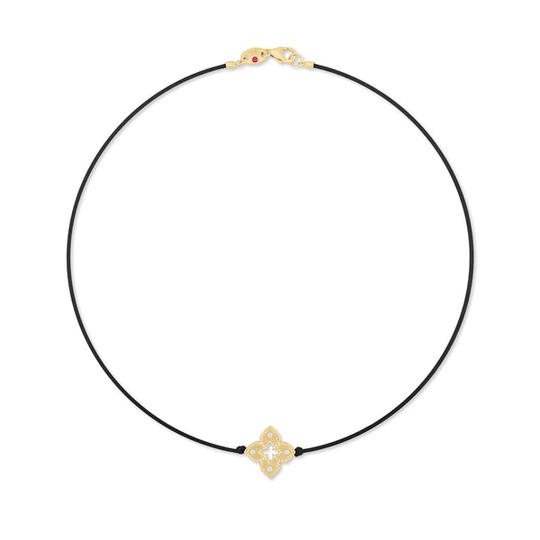 COLLANA VENETIAN PRINCESS IN COTONE E SETA CON DIAMANTI