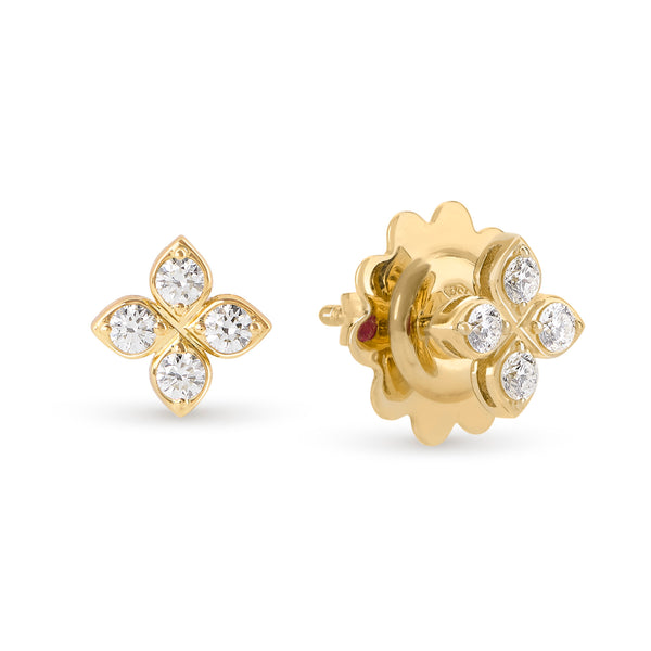 ORECCHINI PRINCESS FLOWER PER CAROUSEL CON DIAMANTI