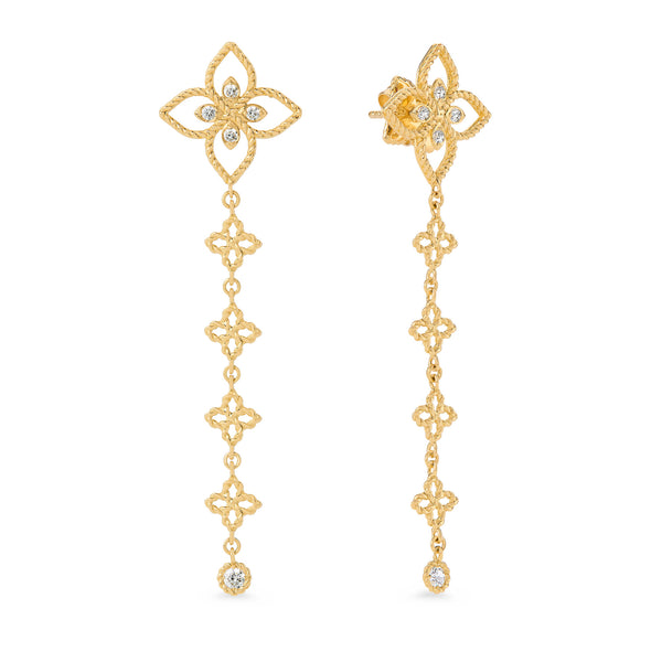 ORECCHINI PRINCESS FLOWER PER CAROUSEL CON DIAMANTI