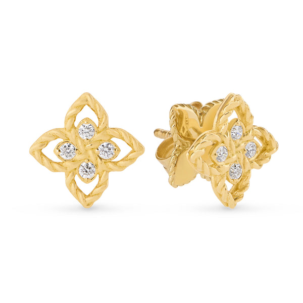 ORECCHINI PRINCESS FLOWER PER CAROUSEL CON DIAMANTI