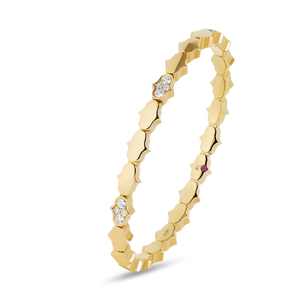 COBRA BANGLE WITH DIAMONDS