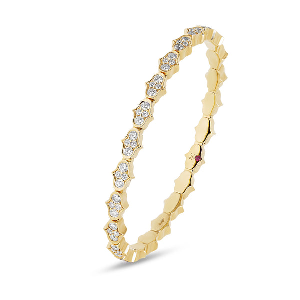 COBRA BANGLE WITH DIAMONDS