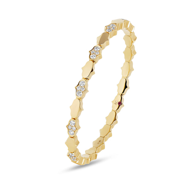 COBRA BANGLE WITH DIAMONDS