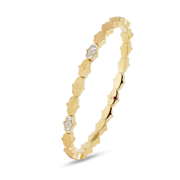 COBRA BANGLE WITH DIAMONDS