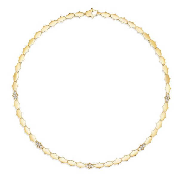 COBRA NECKLACE WITH DIAMONDS