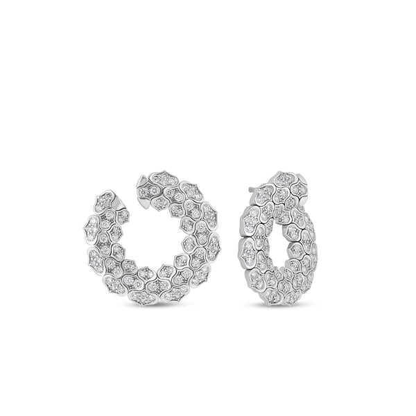 COBRA EARRINGS WITH DIAMONDS