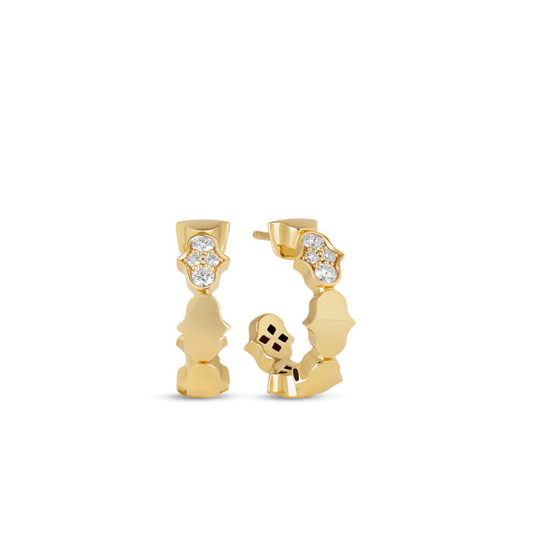 COBRA EARRINGS WITH DIAMONDS