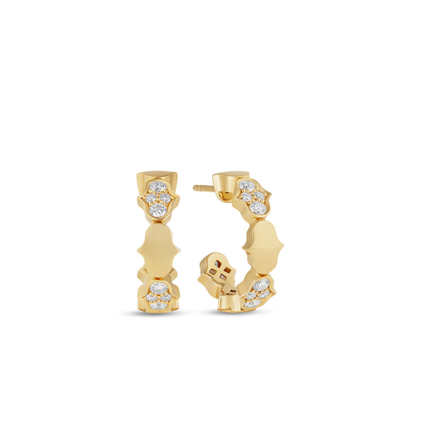 COBRA EARRINGS WITH DIAMONDS