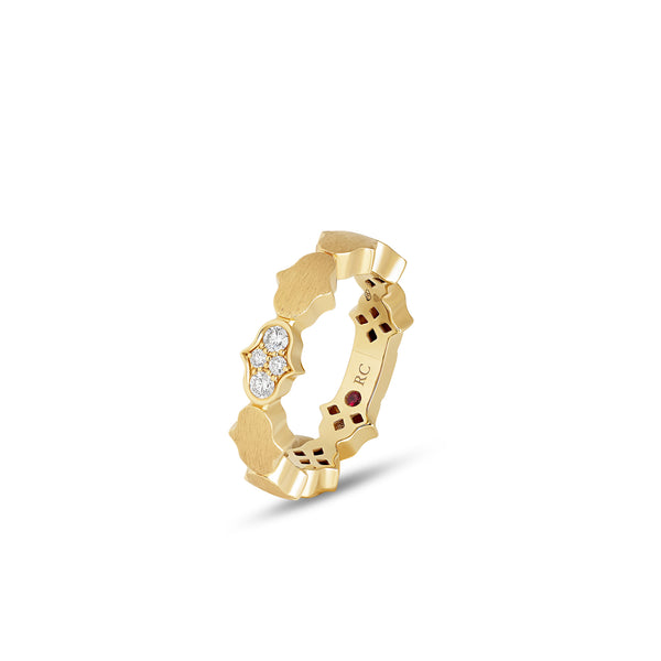 COBRA RING WITH DIAMONDS