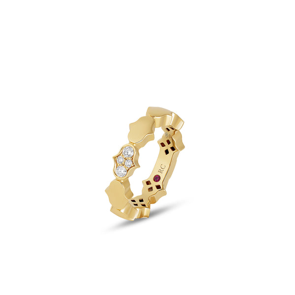 COBRA RING WITH DIAMONDS