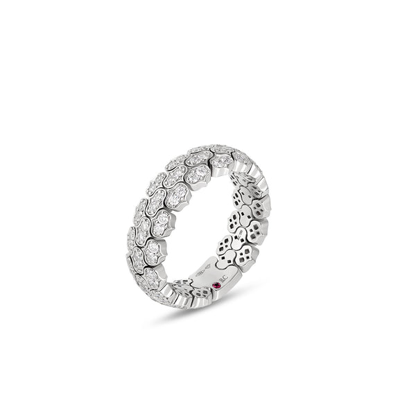 COBRA RING WITH DIAMONDS