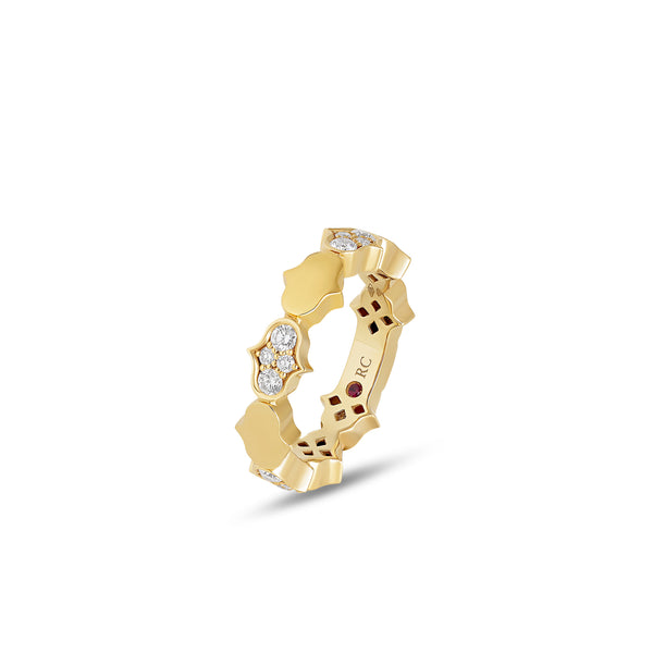 COBRA RING WITH DIAMONDS