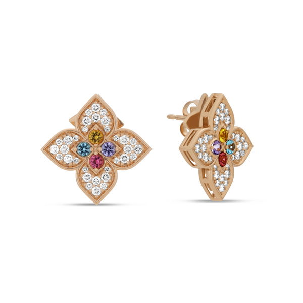 VENETIAN PRINCESS CARNIVAL EARRINGS WITH DIAMONDS