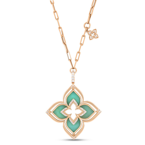 COLLANA VENETIAN PRINCESS CON DIAMANTI E CRISOPRASIO