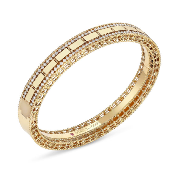 BRACCIALE RIGIDO ART DECO CON DIAMANTI