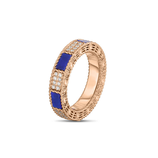 ANELLO ART DECO CON LAPIS LAZZULI E DIAMANTI
