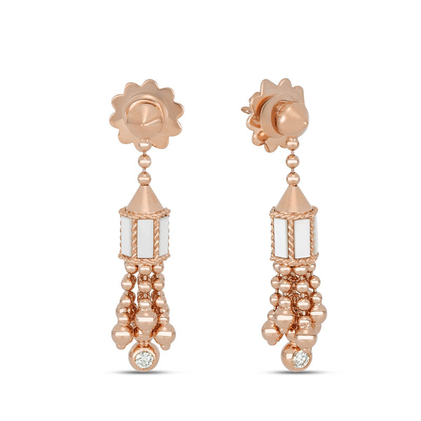ORECCHINI ART DECO CON MADREPERLA E DIAMANTI