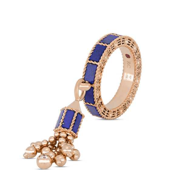 ANELLO ART DECO CON LAPIS LAZZULI E DIAMANTI
