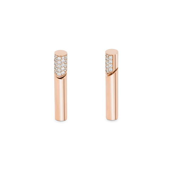 DOMINO EARRINGS WITH DIAMONDS