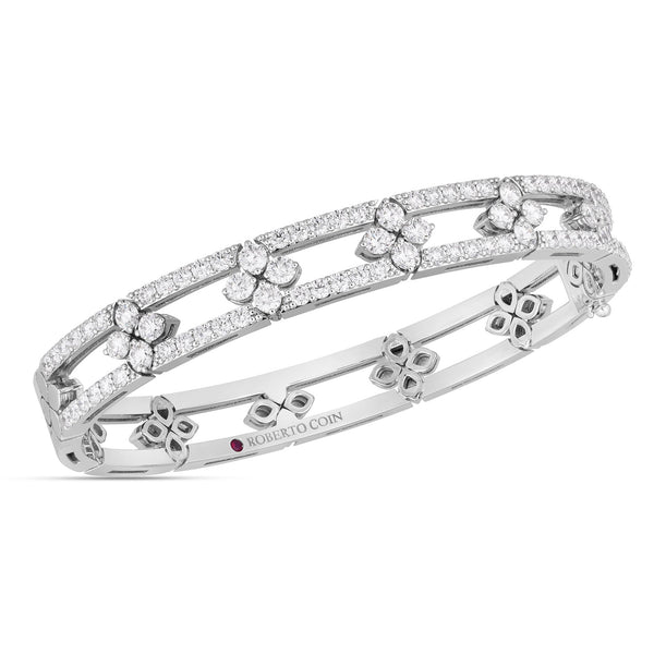 BRACCIALE RIGIDO LOVE IN VERONA CON DIAMANTI