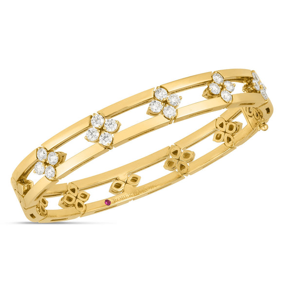 BRACCIALE RIGIDO LOVE IN VERONA CON DIAMANTI