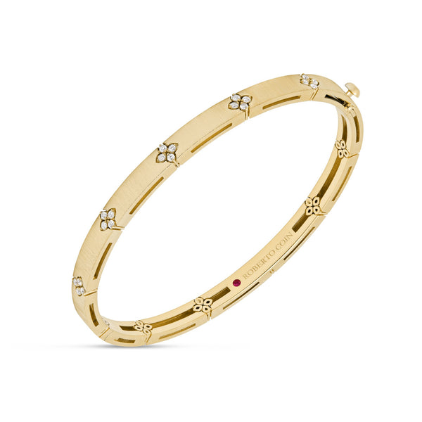 BRACCIALE RIGIDO LOVE IN VERONA CON DIAMANTI