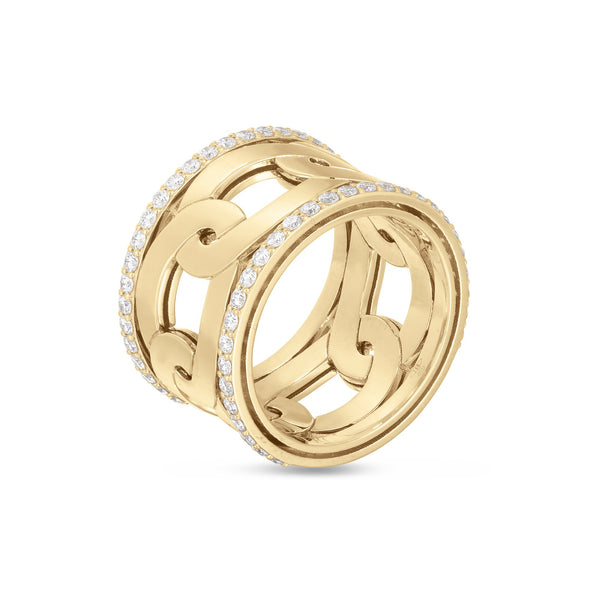 NAVARRA RING WITH DIAMONDS