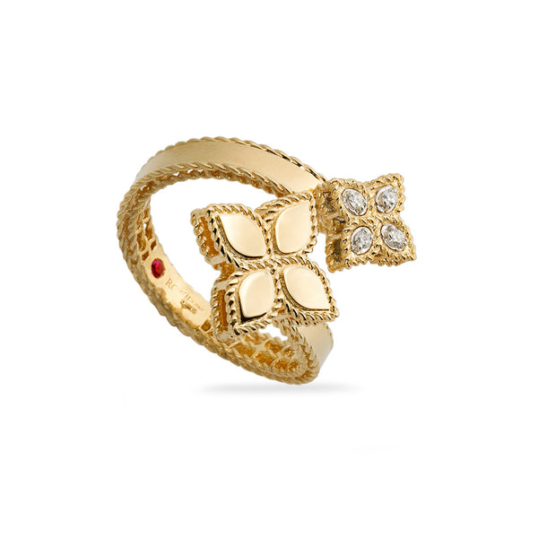 ANELLO PRINCESS FLOWER CON DIAMANTI