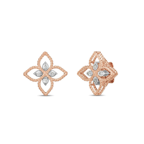 DESERT FLOWER EARRINGS WITH DIAMONDS