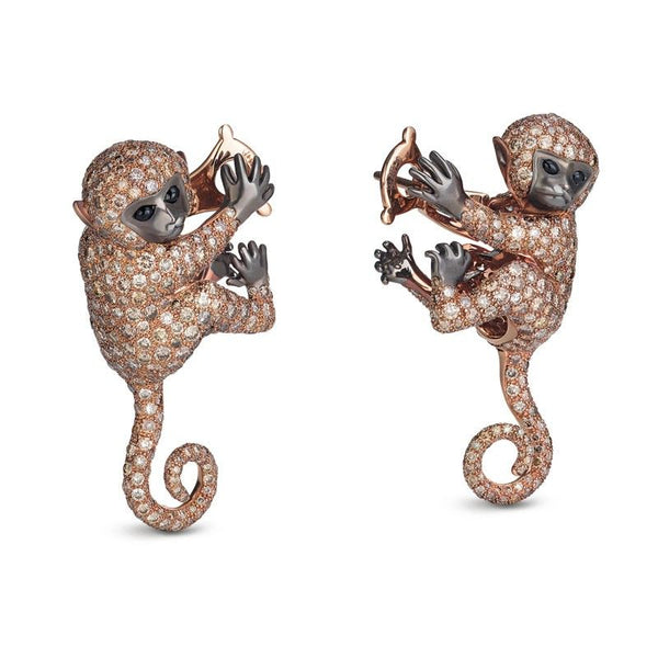 ORECCHINI ANIMALIER CON DIAMANTI