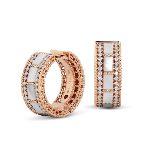 ORECCHINI ART DECO CON MADREPERLA E DIAMANTI
