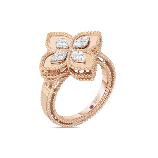 ANELLO PRINCESS FLOWER CON DIAMANTI
