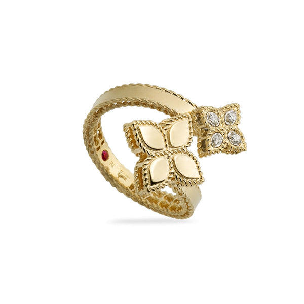 ANELLO PRINCESS FLOWER CON DIAMANTI