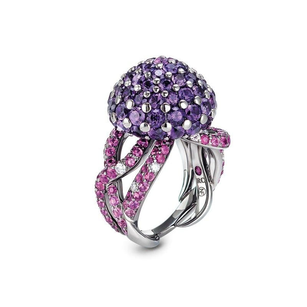 RING  AMETHYST  ANIMALIER