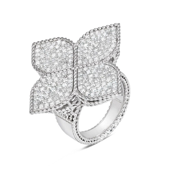 PRINCESS FLOWER RING WITH DIAMONDS