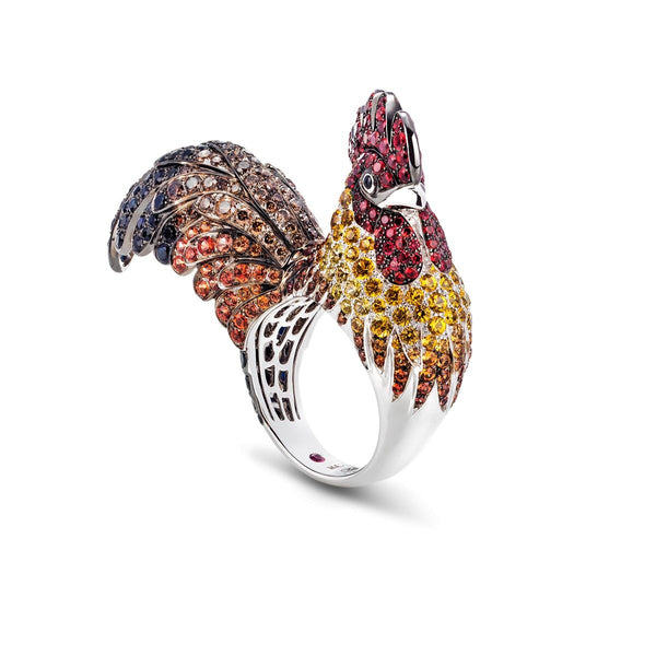 RING  WHITE GOLD  ANIMALIER